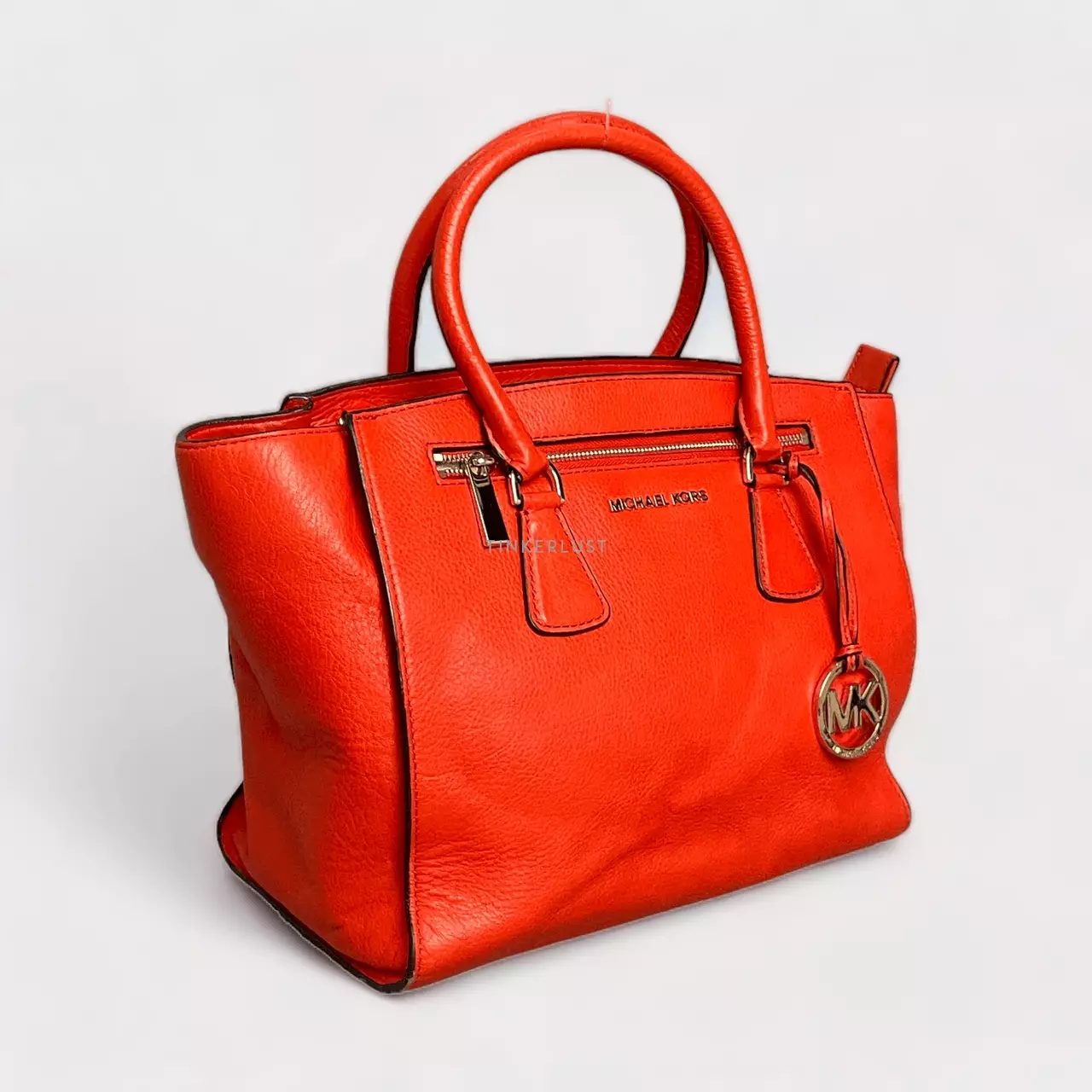 Jual MICHAEL KORS PRELOVED Michael Kors Sophie Mandarin Leather