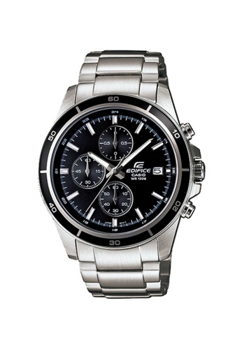 Edifice silver Edifice Men's Chronograph Watch EFR-526D-1AV Silver Stainless Steel Band Man Watch BE99FAC3C456A1GS_1