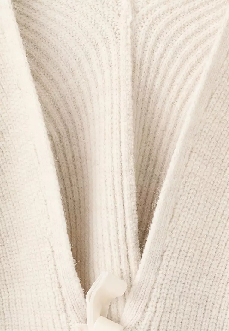 V-Neck Cardigan with Bows