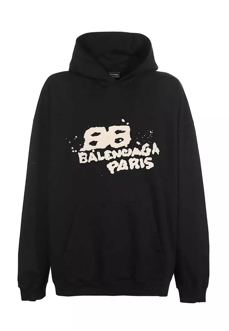 線上選購Balenciaga Balenciaga Hand Drawn BB Icon Large Fit 兜帽