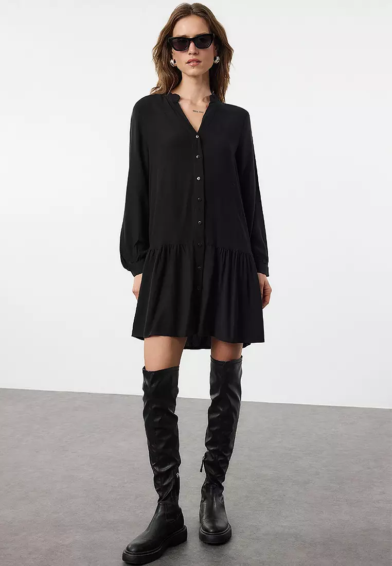 Buy Trendyol Viscose Mini Shirt Dress 2025 Online ZALORA Philippines