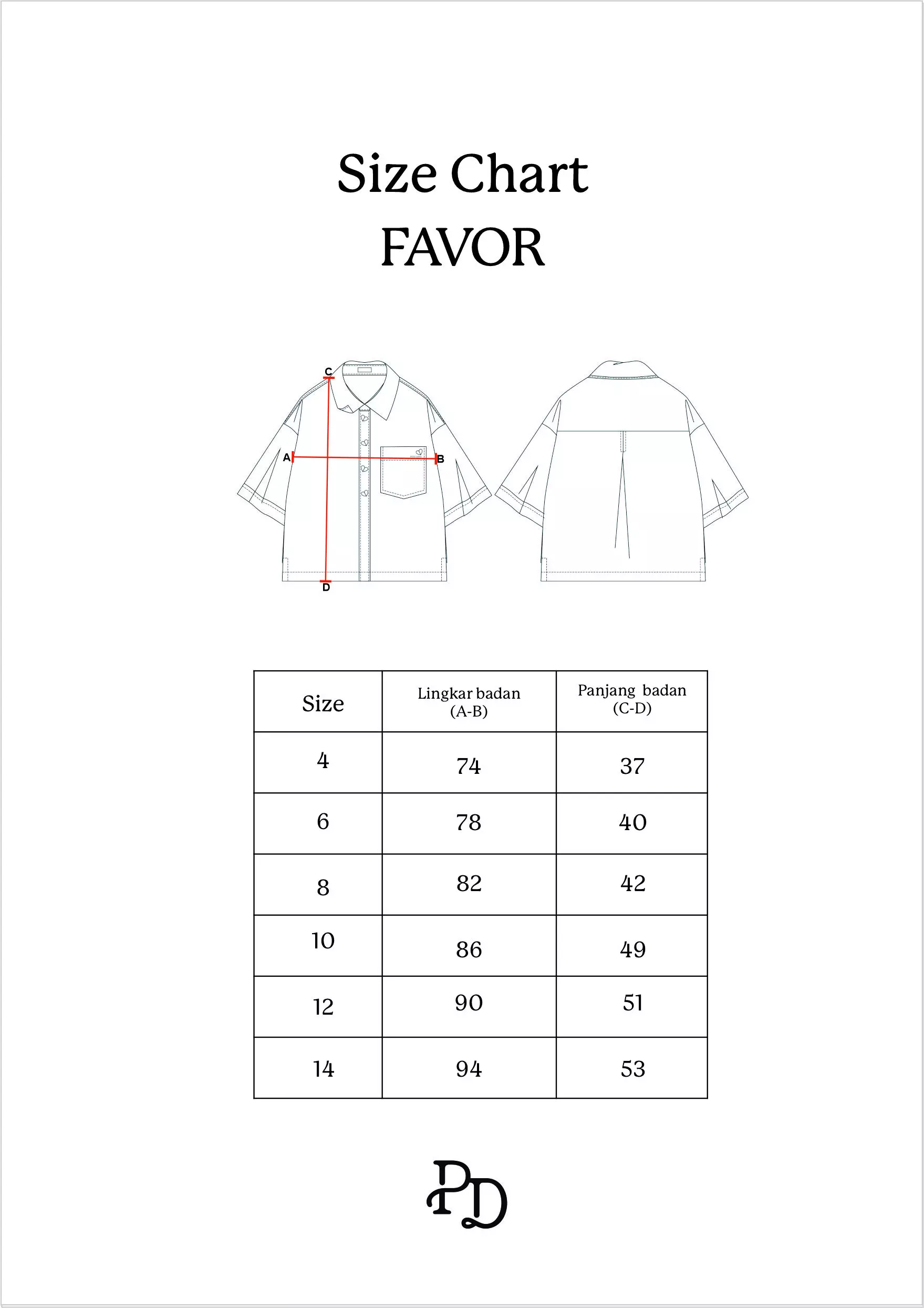 Pito Dito Girl Favor Blouse Pendek Anak Dusty Pink