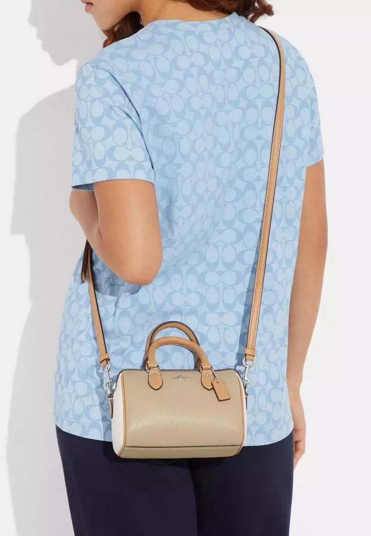 Coach Rowan Mini Rowan Crossbody In Colorblock Sandy Beige Multi