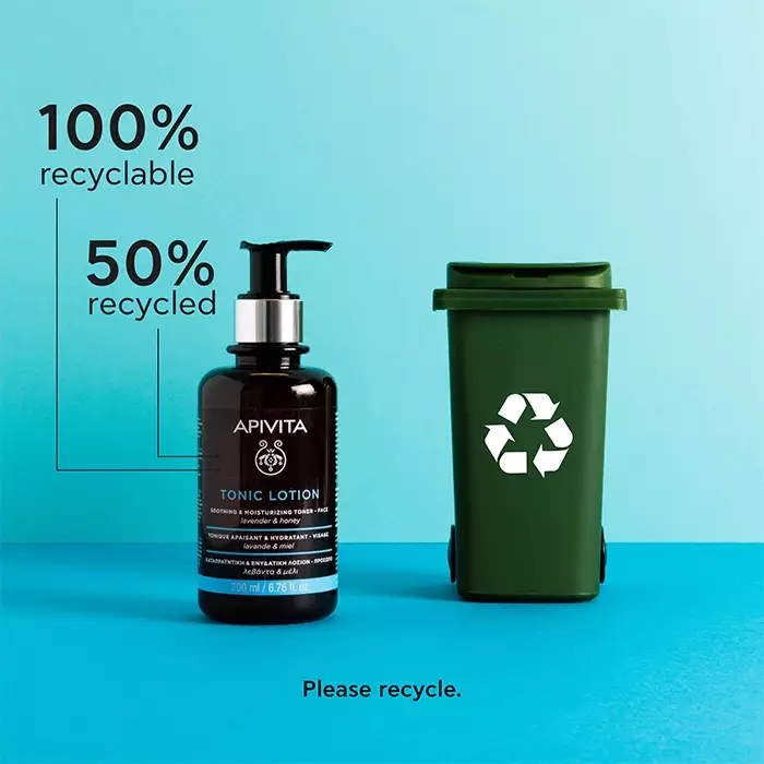 Apivita Soothing & Moisturizing Toner - Face 200 ml | Toner Pelembab Wajah Lavender dan Madu Menenangkan
