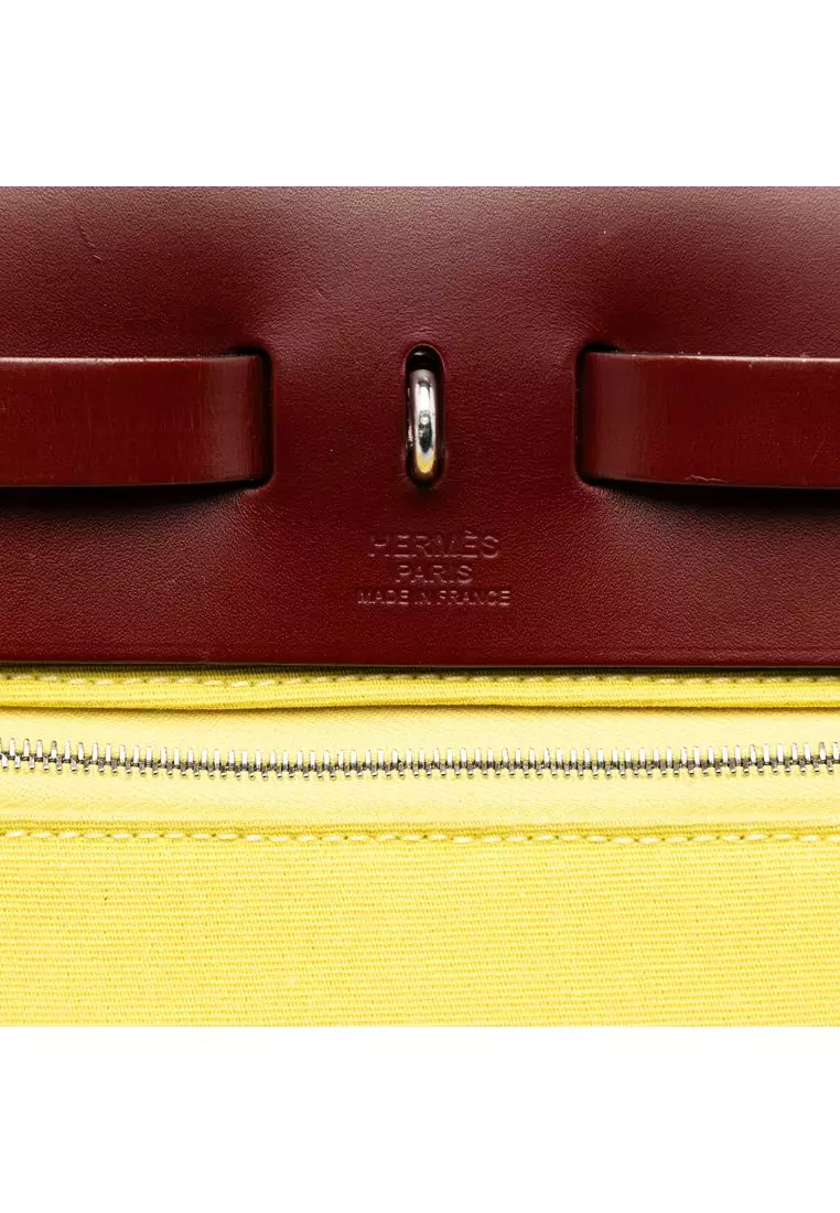 Pre-Loved Hermès Toile Herbag Zip 31