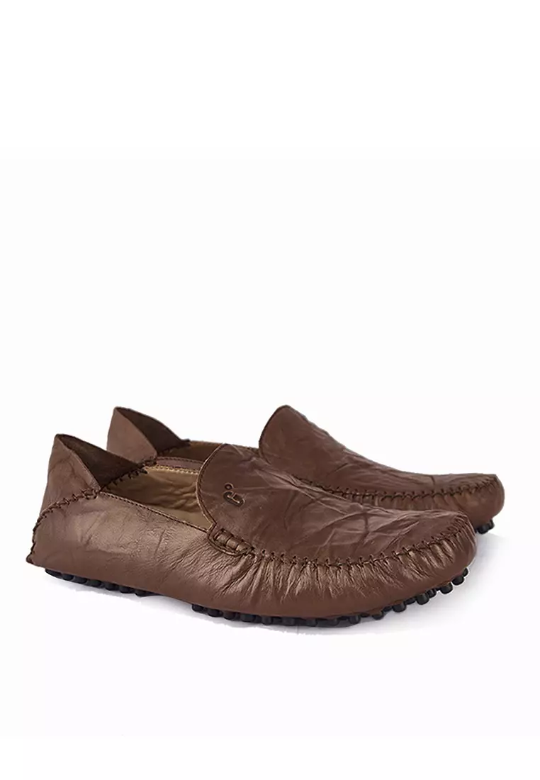 Sepatu Casual Pria Loafer Moccasin Gino Mariani Donny 1 Coklat