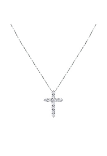 Morellato silver 【Christmas Gift】Morellato Tesori 38+4 cm Women's Silver 925 Cross Necklace SAIW116 D137CACA751332GS_1