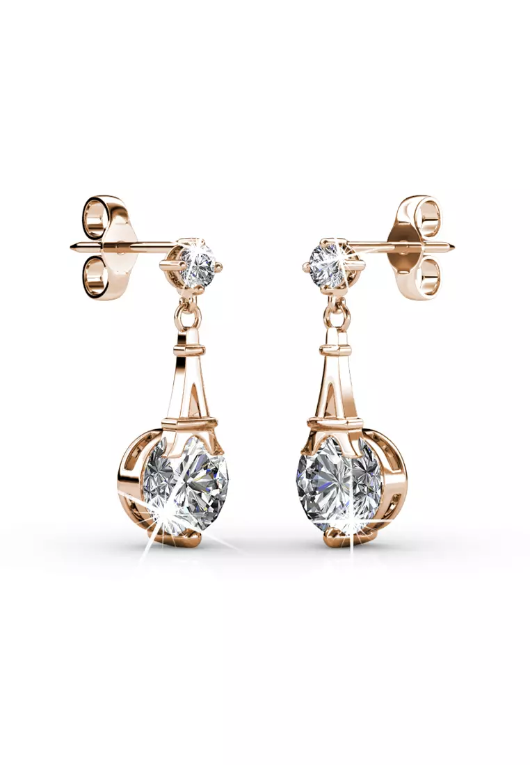 Paris Earrings RG - Anting Crystal by Her Jewellery