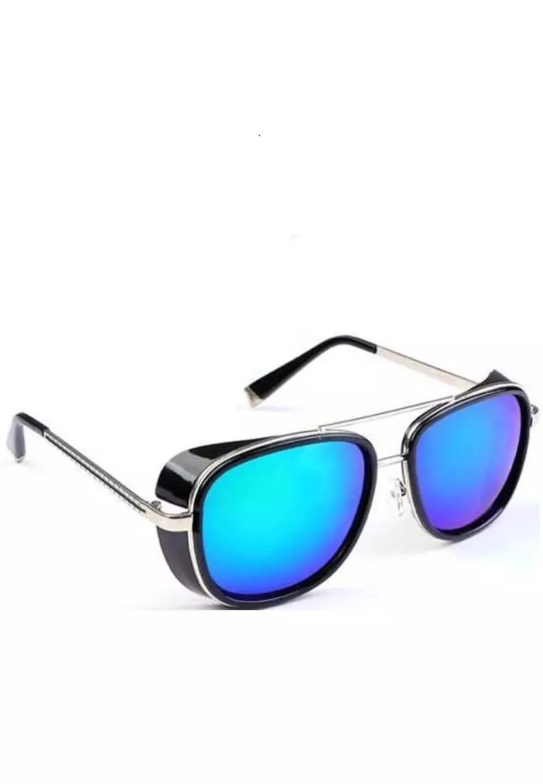 Adkins Sunglasses Pria Steampunk Iron Man UV Protection Frame Material PC ORIGINAL