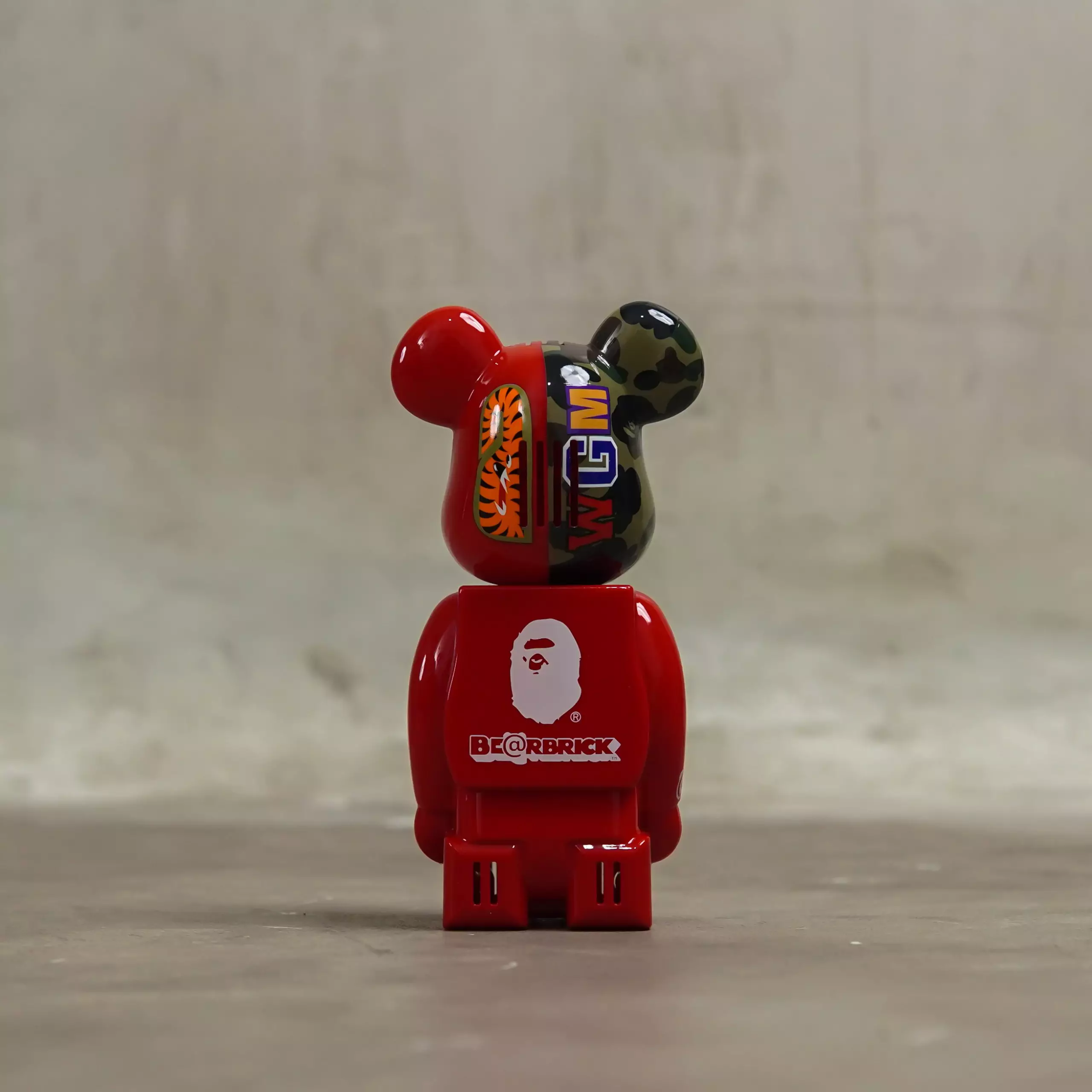 BAPE X BEARBRICK SHARK CAMO RED FRAGRANCE 100% ORIGINAL