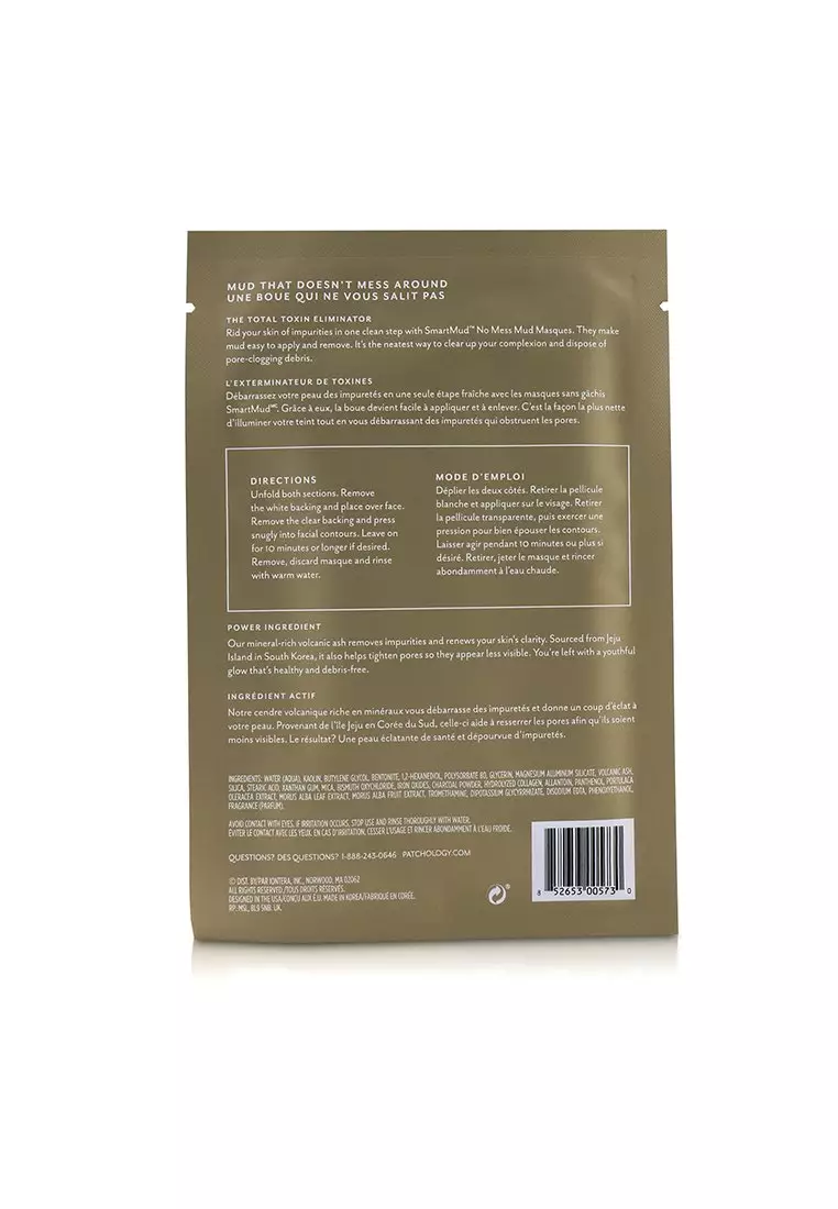 Patchology - Smartmud Detox No Mess Mud Mask 4x16ml/0.54oz