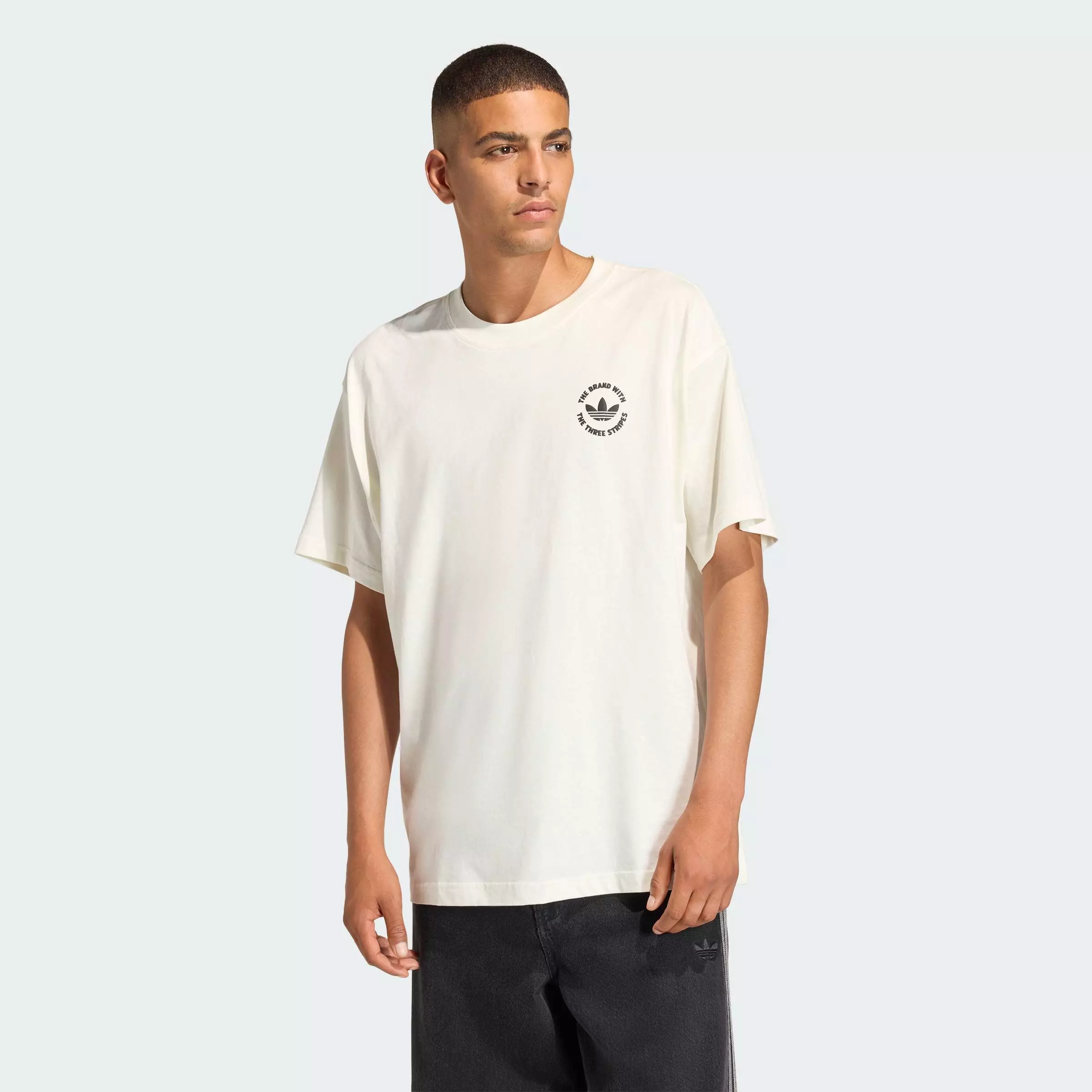 Buy ADIDAS Lifestyle CAMEL TREFFY GRAPHIC TEE Men White HY2084