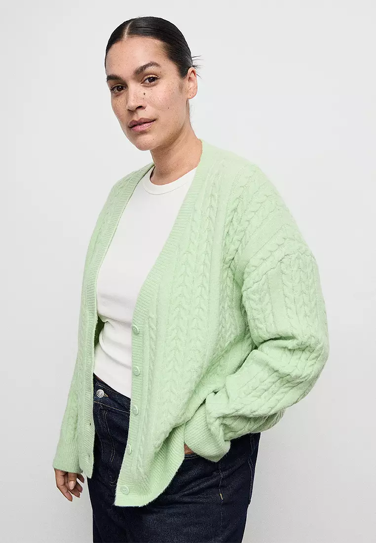 Knitted Braided Cardigan