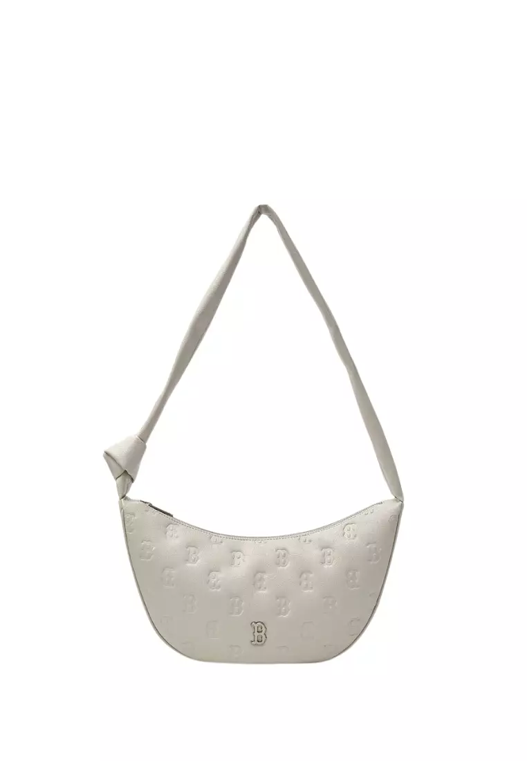 【MLB KOREA】Monogram Crack Embo Crossbag■送料込 Embo Monogram New York Yankees Crossbody Bag