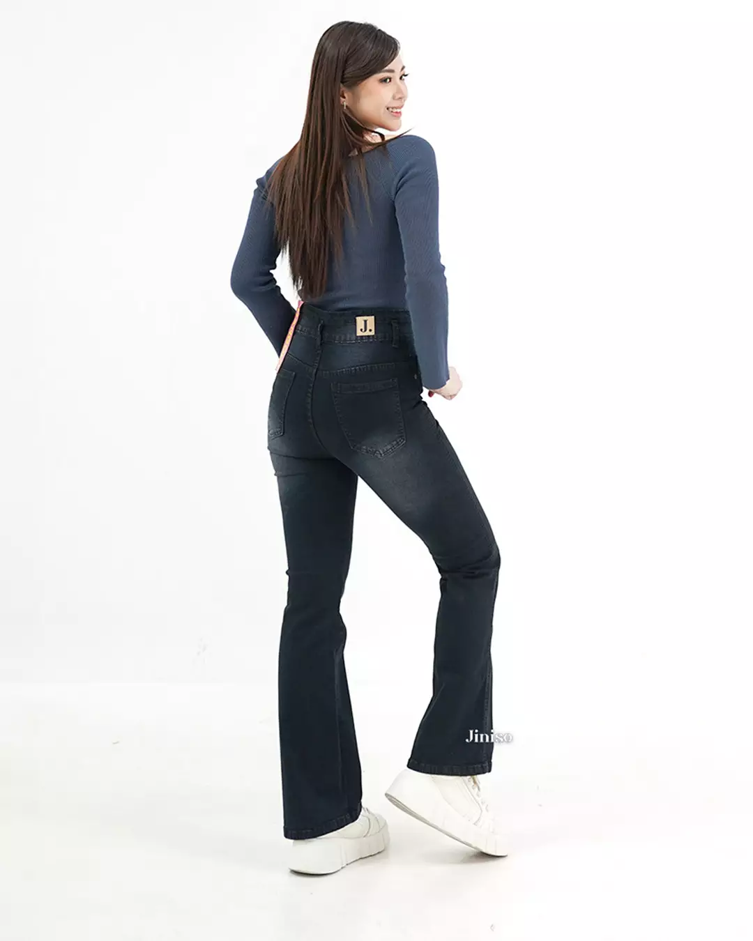Ultra Highwaist Cutbray Stretch Jeans 617 HANGOUT