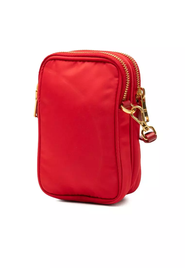 Pre-Loved Prada Tessuto Double Zip Phone Case