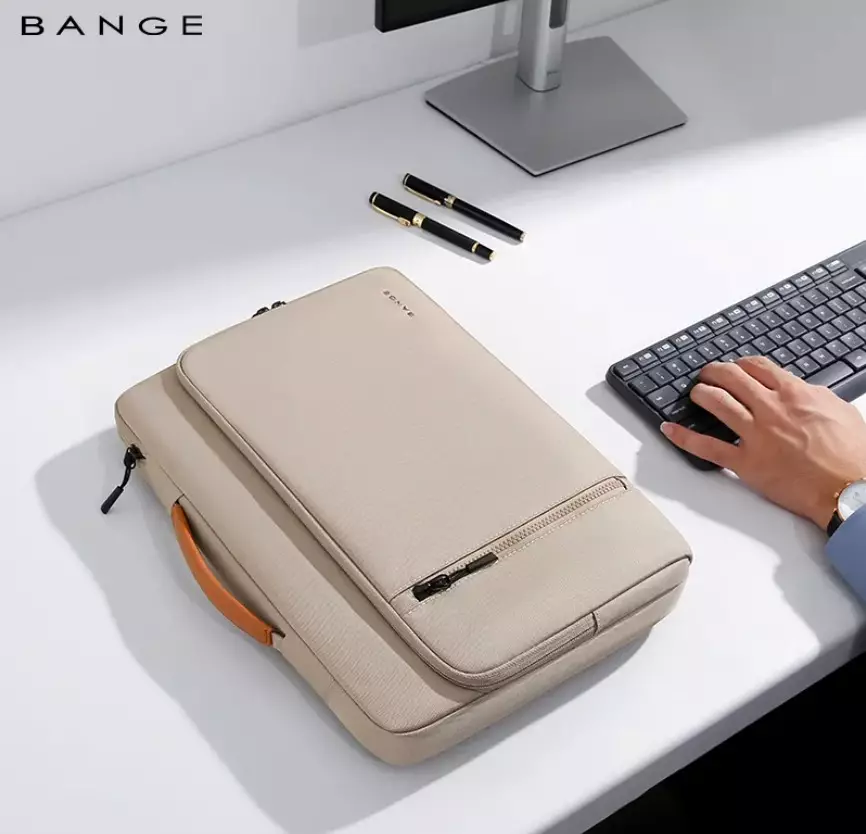 Tas Jinjing Kantor Kerja Laptop Laptop briefcase BANGE BG6802  14inch - Khaki