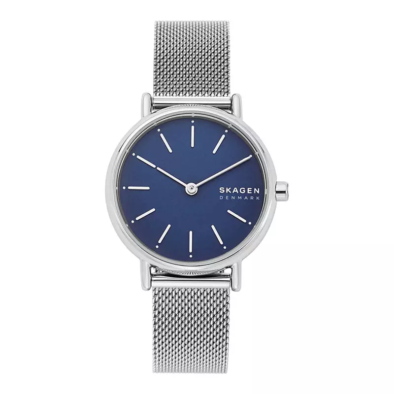 Jam Tangan Wanita Skagen Signatur Lille SKW2759 Ladies Blue Dial Mesh Strap