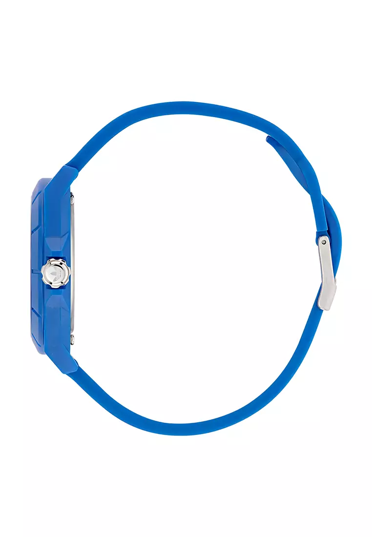 Adidas Gents Project Four - Jam Tangan Analog Pria - Blue Rubber Strap - AOST24571