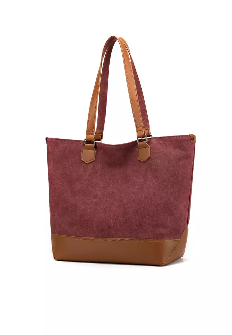 Buy XAFITI Brand New Contrast Stitched Canvas Tote Bag 2023 Online