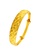 YOUNIQ gold YOUNIQ Premium Classical 24K Plated Bangle Bangle & Ring Set (Gold) 3703EACD1D39F3GS_2