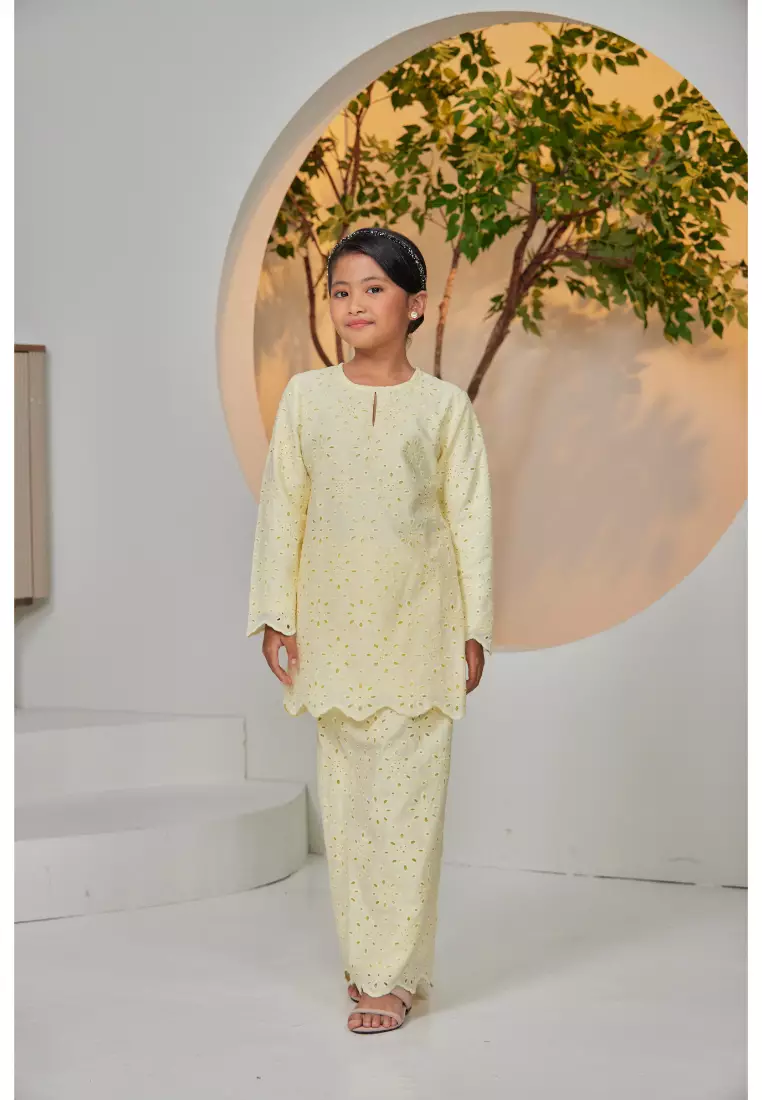 Kurung Moden Sulaman Kasih Evelyn For Kids