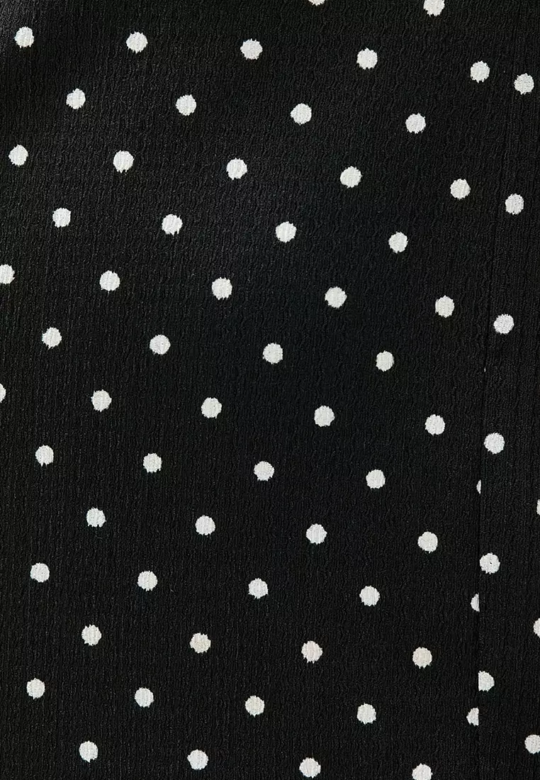 Polka Dot Mini Dress with Thin Straps