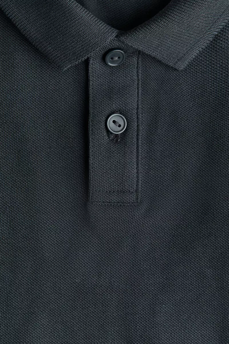 Cotton piqué polo shirt