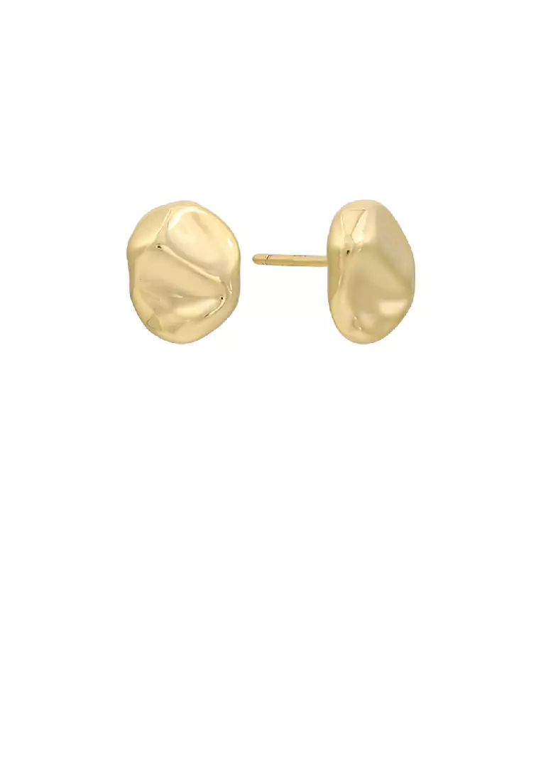 Gold silver stud discount earrings