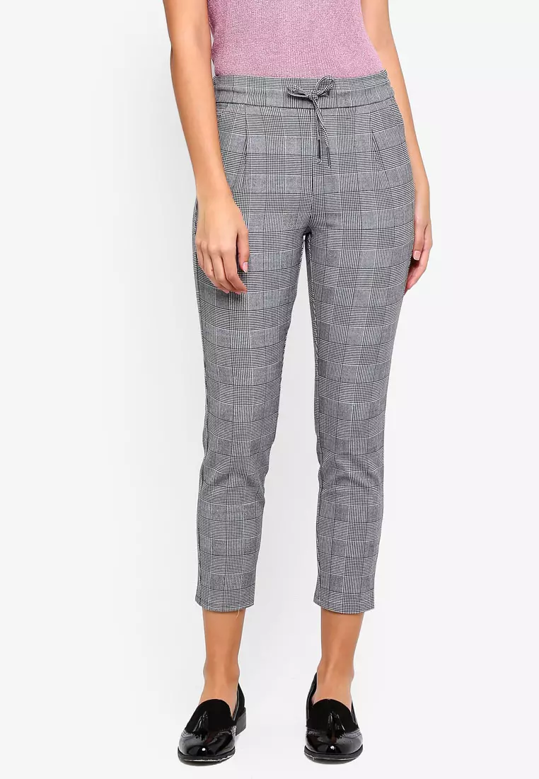 Jual Vero Moda VMEVA MR LOOSE STRING CHECKED PANTS NOOS Original