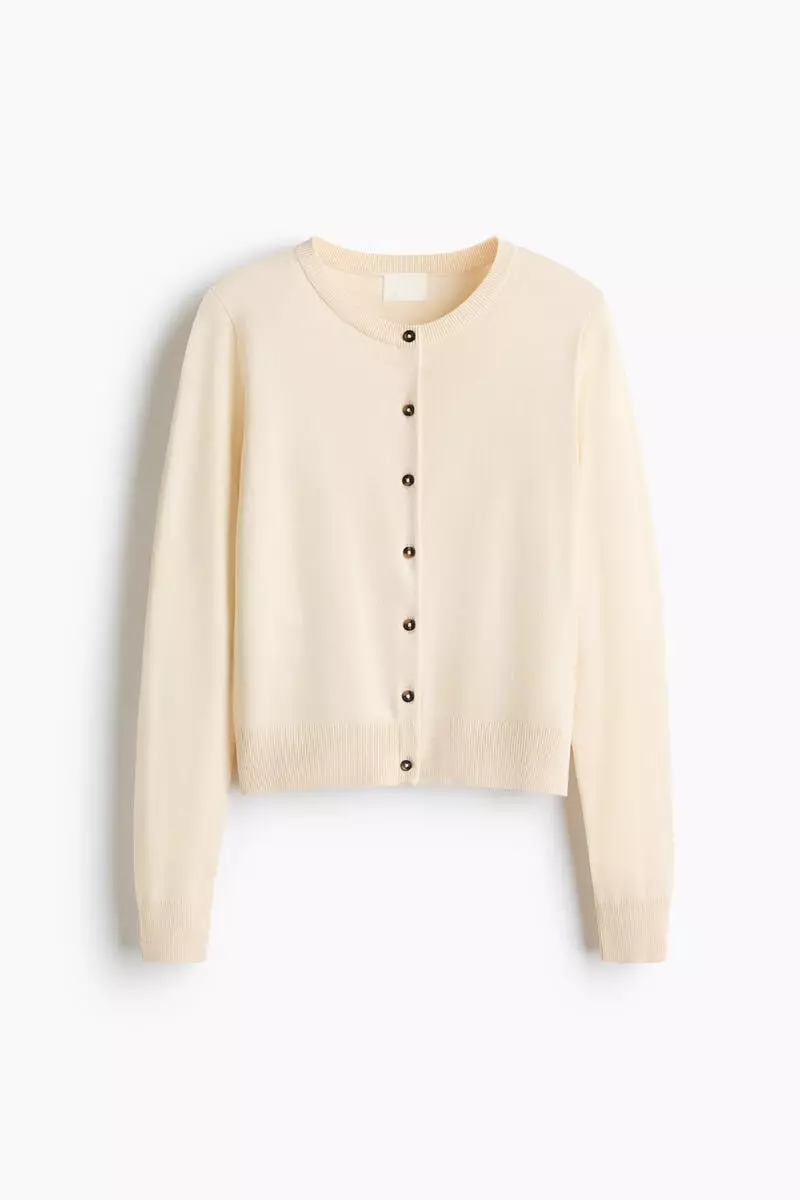 Fine-knit cardigan