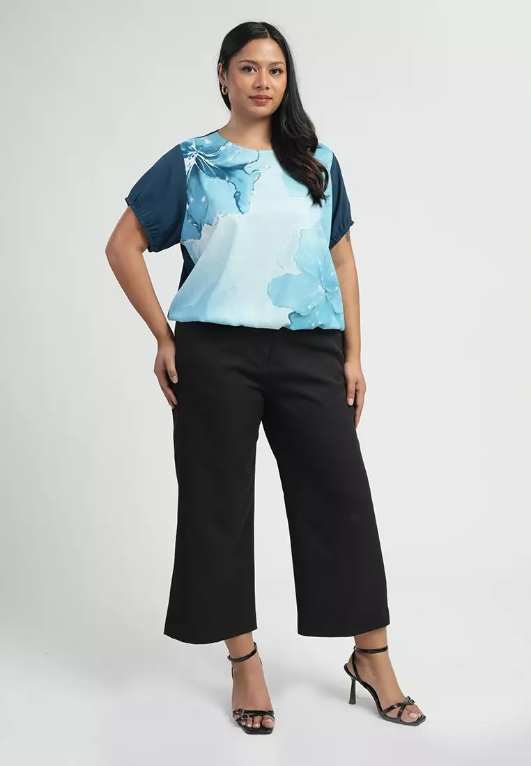Milly by Paperdolls Alea Floral Printed Relaxed Blouse Top