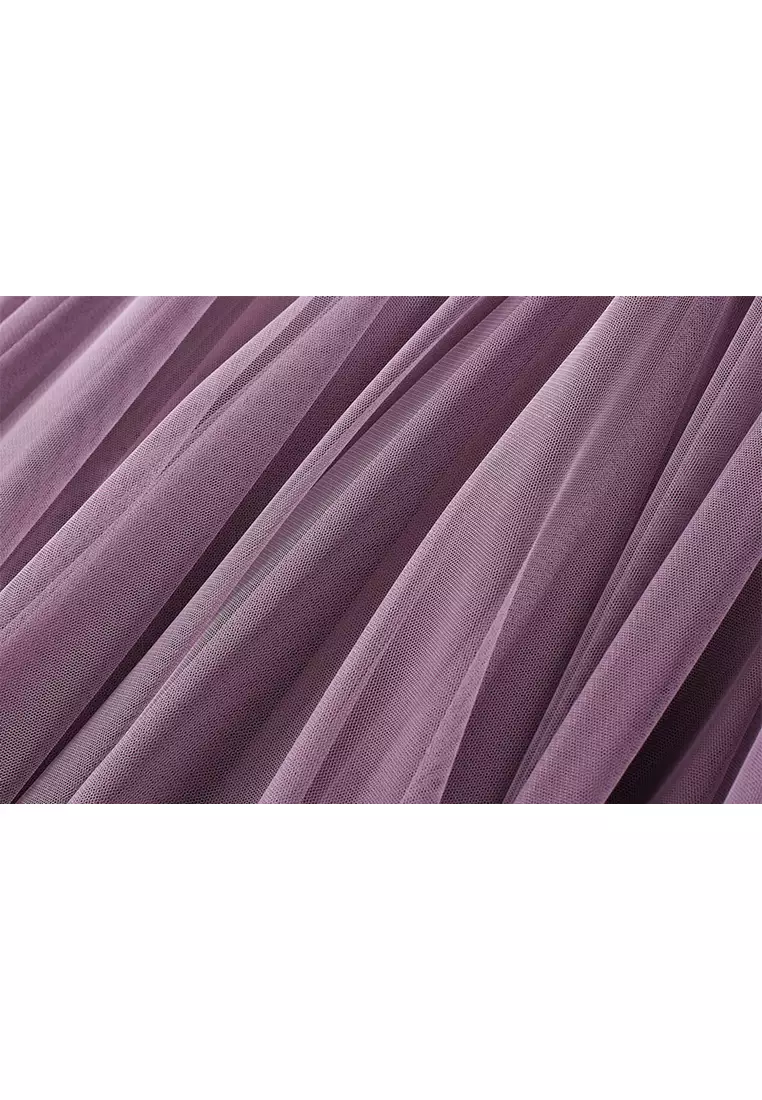 High Waist Slim Mesh Maxi Skirt AF8859