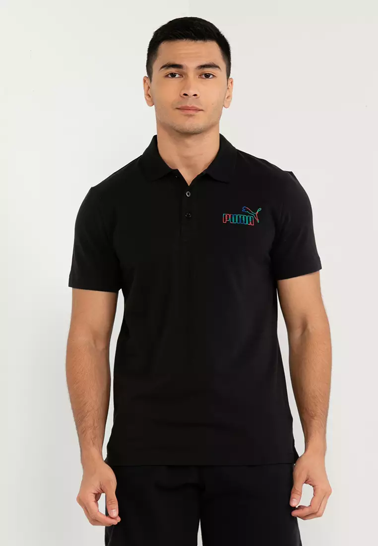 Buy PUMA Flat Knit Rib-Collar Polo Shirt Online | ZALORA Malaysia