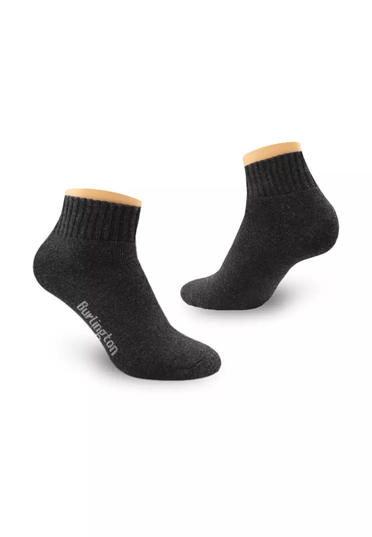 Burlington Ladies' Cotton Ankle Lite Thick Sports Socks 3 pairs in 1 pack 6222