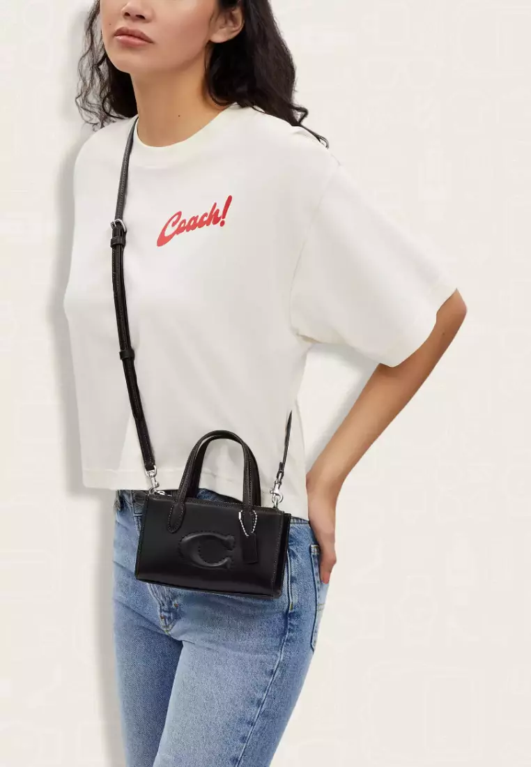 Coach Nina Mini Tote Bag Black
