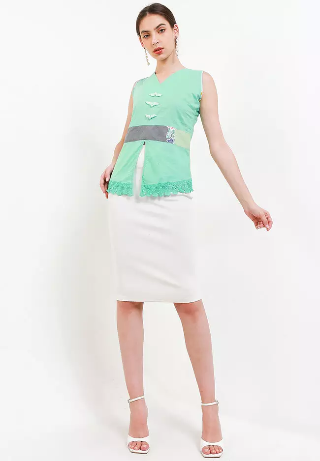 Kebaya Kutung Senada List Batik