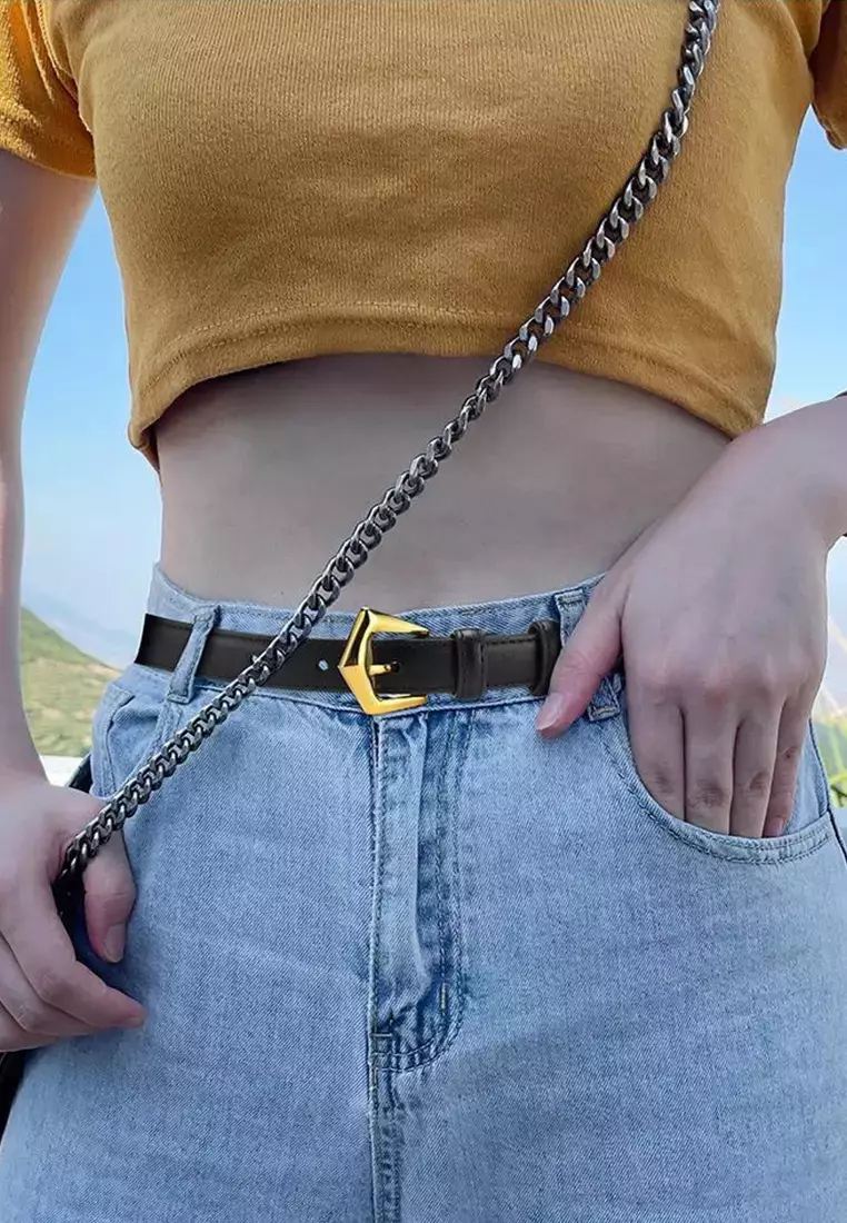 Slim Cowhide Belt