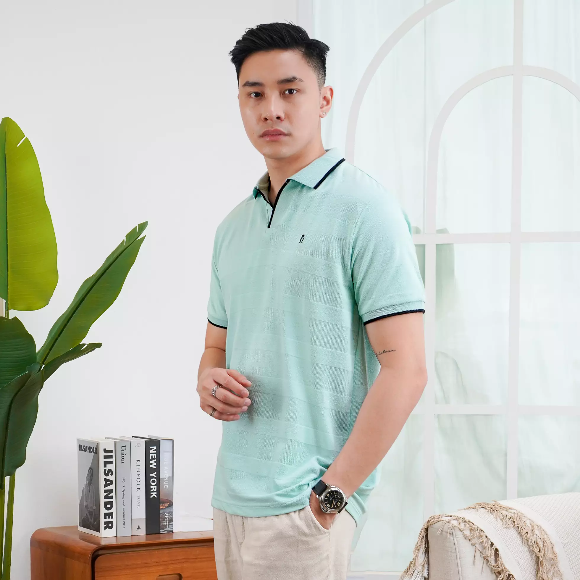 MATSUDA Kaos Polo Shirt Pria Kerah Tomi