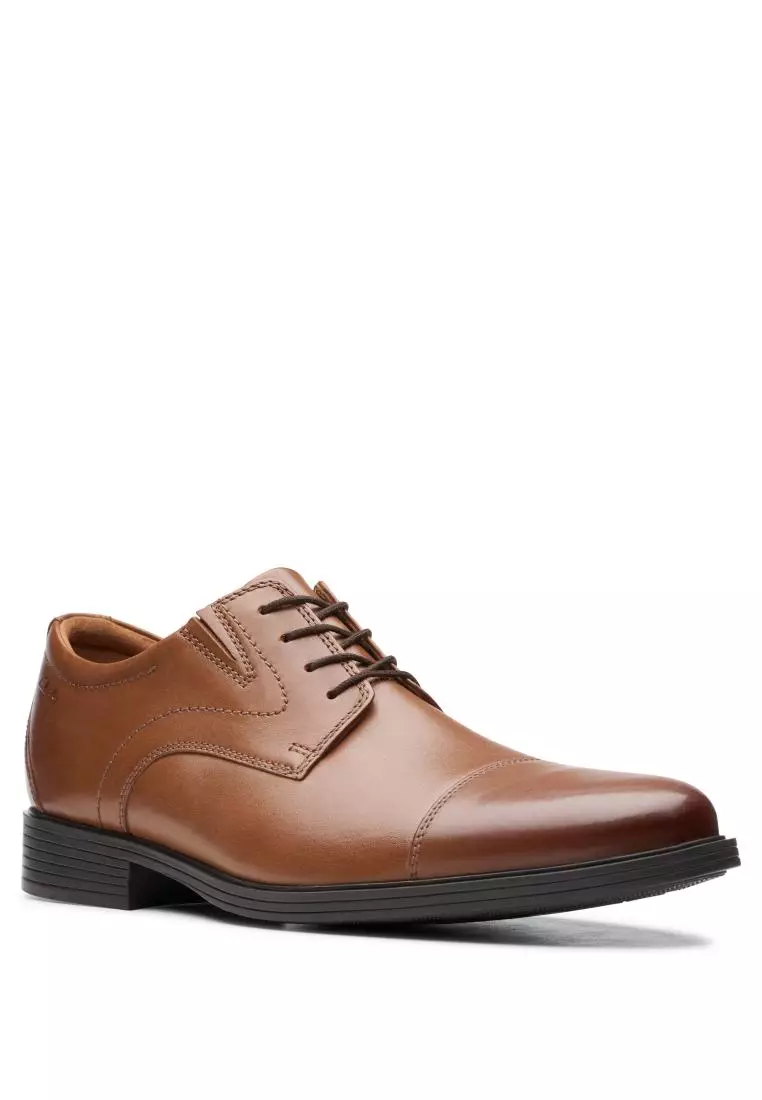 Buy Clarks Whiddon Cap Dark Tan Leather 2024 Online ZALORA