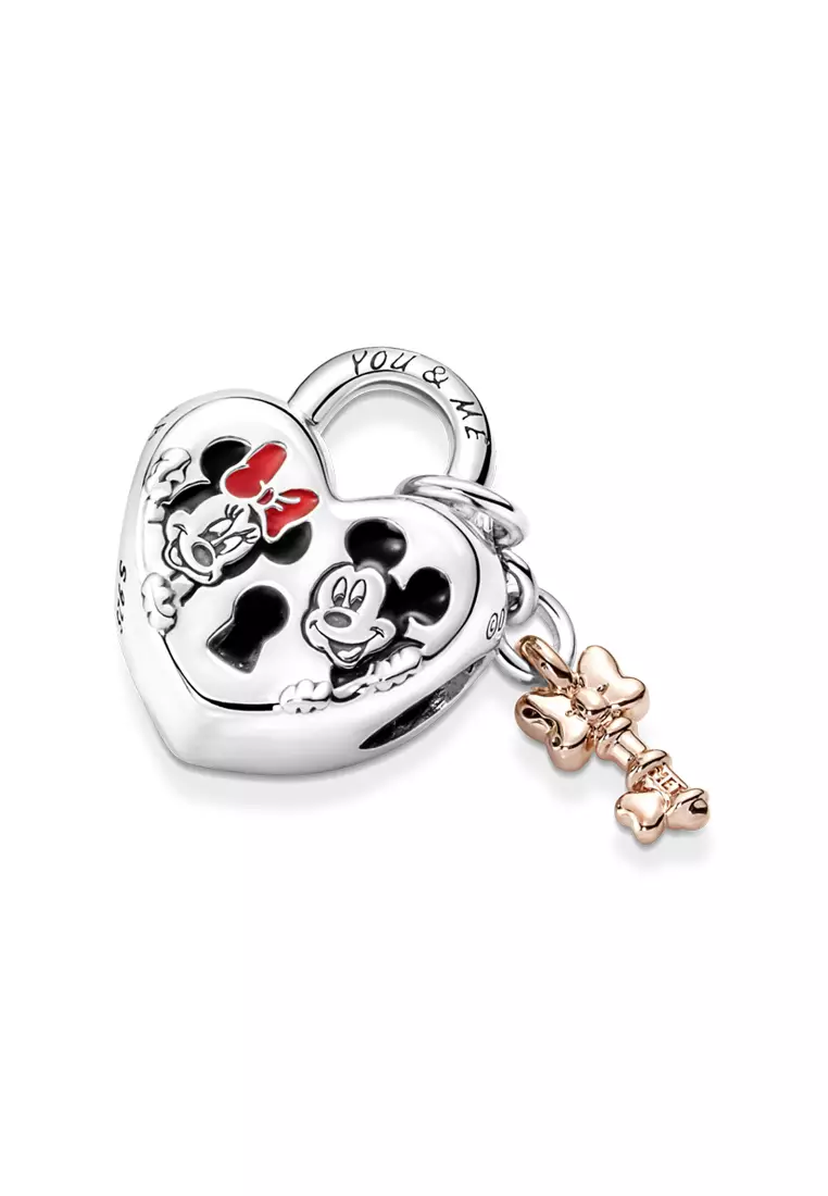 Rose gold mickey mouse pandora charm hotsell