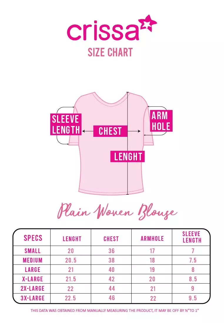 Plain Woven Short Sleeves Blouse