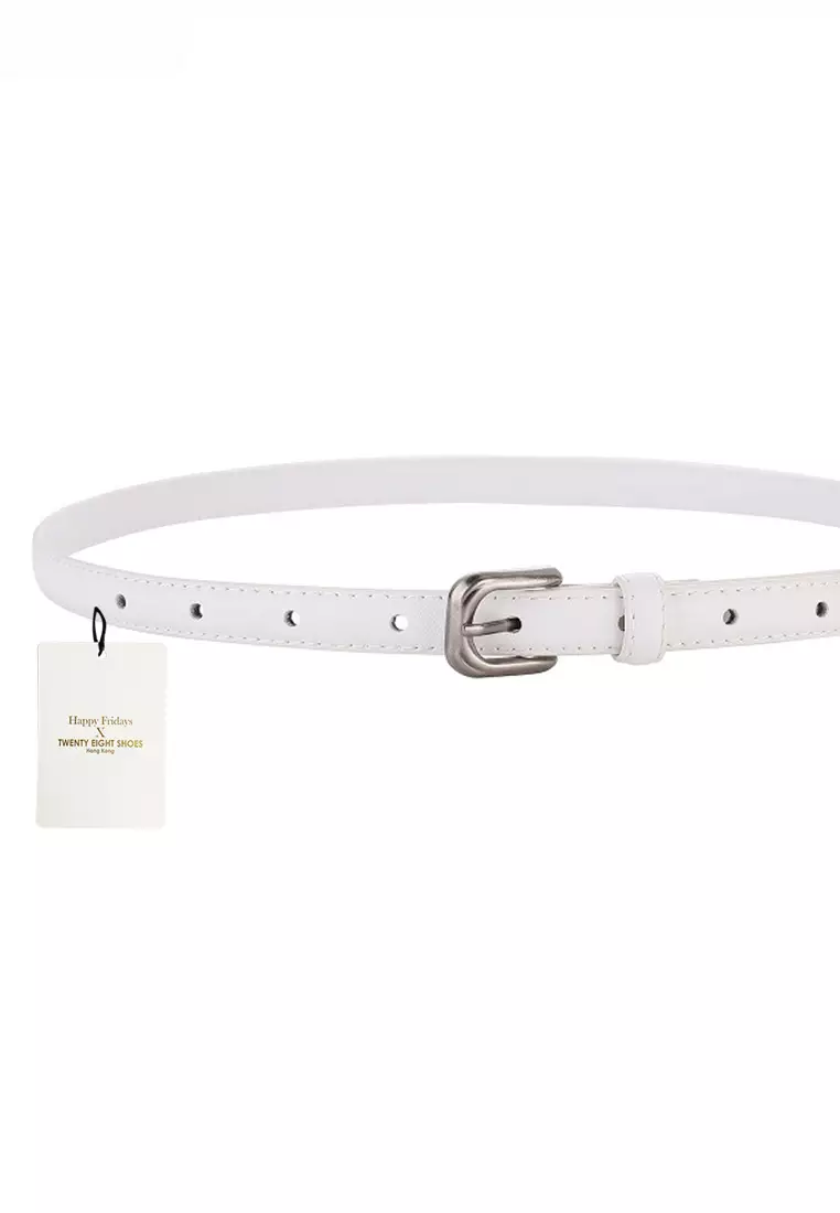 Cowhide Metal Square Buckle Belt JW OH 703