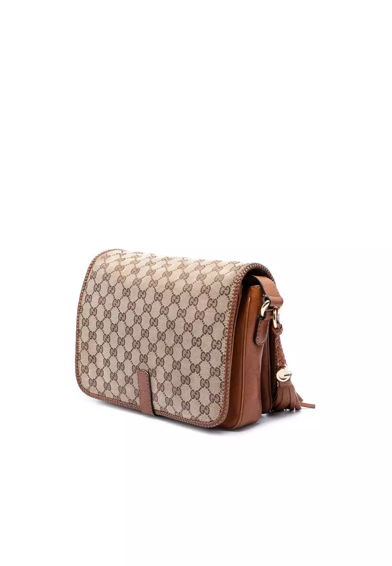 Pre-Loved Gucci Gg Canvas Marrakech Crossbody