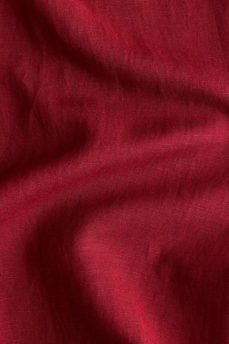 Linen-blend trousers