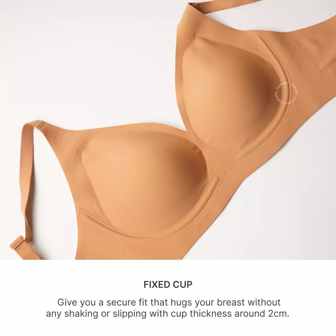 Nathalie Wire Seamless Bra NTB 3485 - Hitam