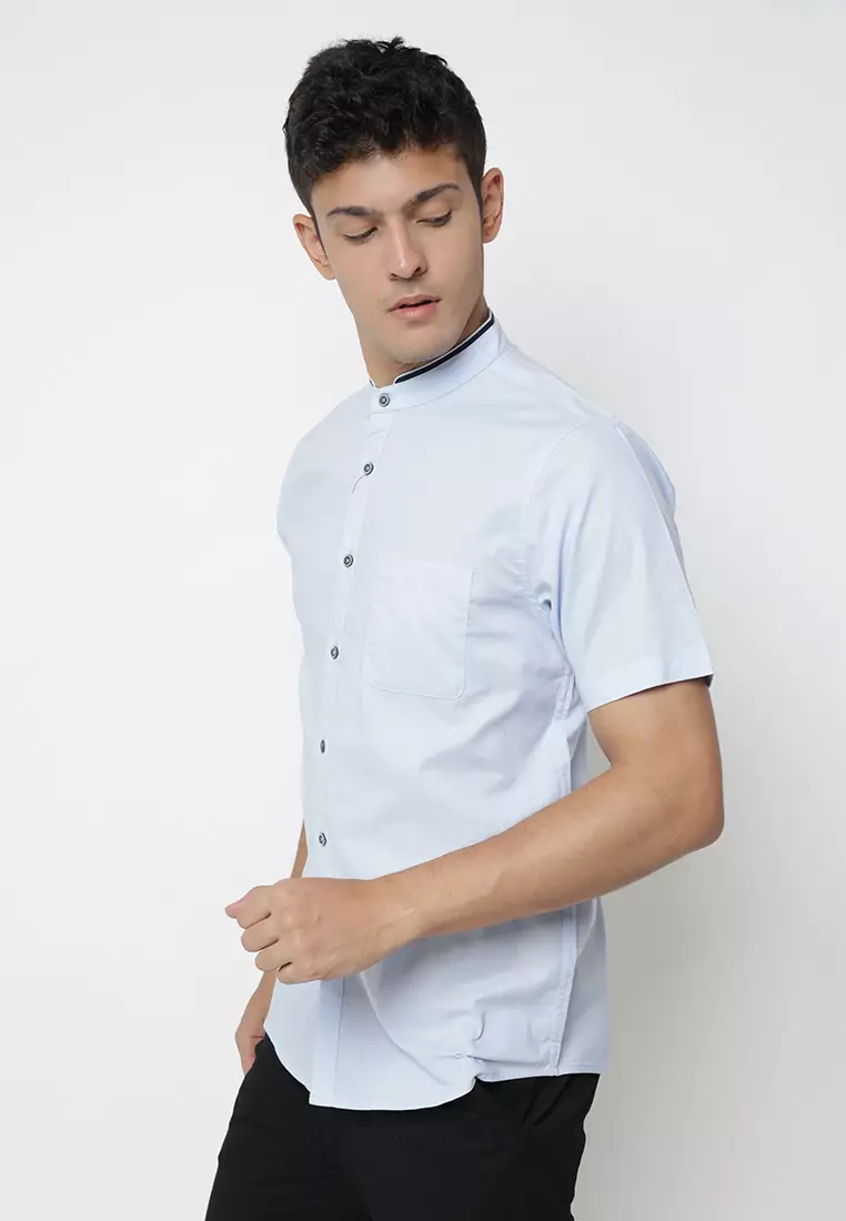 Kemeja Pria Ryusei Sht Men Tamiko Light Blue