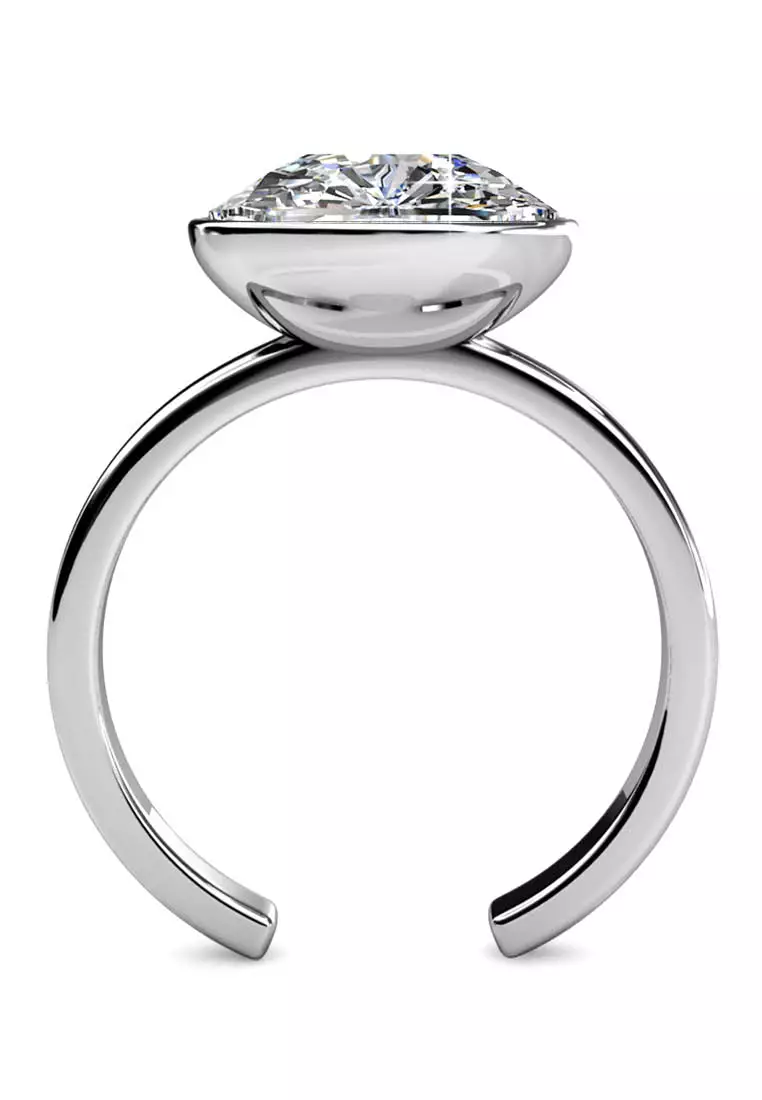 Amethyst Ring White WG - Cincin Crystal by Her Jewellery