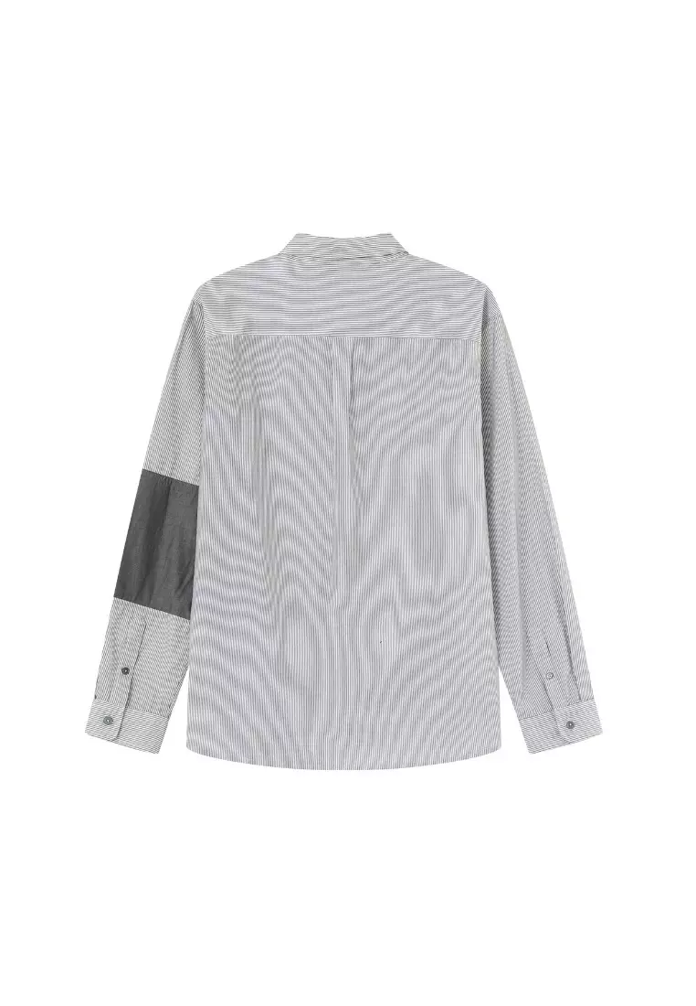 Men's Slim Fit Mix Striped Fabric Shirt