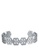 TORY BURCH silver Hex Frozen Logo Cuff (nt) 7E773ACB090345GS_1